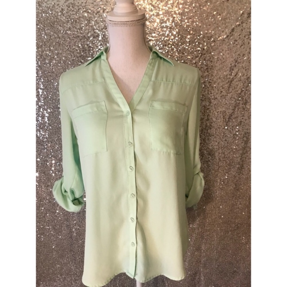 Express Mint Green Blouse